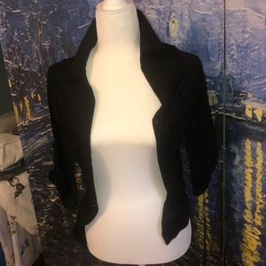 Almost famous black button up shirt